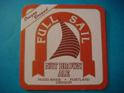 Bier Untersetzer ~ Volle Segeln Gär Nut Brown Ale ~ Kapuze Fluss &