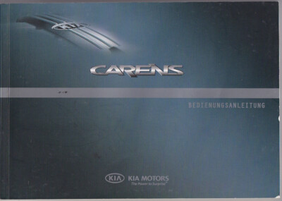 Kia Carens 3 Owners Manual 2008 Owners Manual Handbook FJ BA