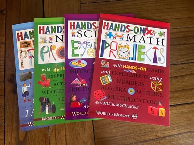 NEW Lot 4 Hands On Projects, Experiments World Of Wonders Ages 8-12