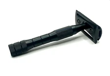 Sleek Black Safety Razor  - Includes 10 Stainless Razor Blades by Shark