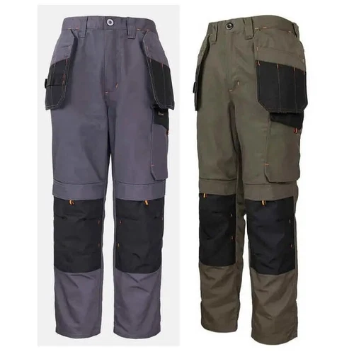 Men Multi-Pocket Cargo Pants Work Pants Wear-Resistant Pants Worker's Trousers - Picture 4 of 42