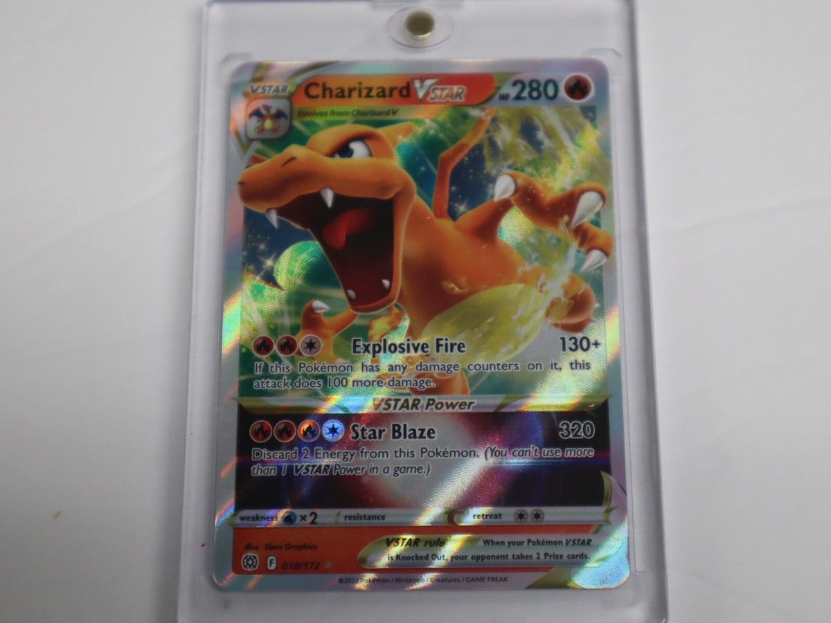charizard vstar 018 172 brilliant stars ultra rare pokemon card 174/172 [1RR] Incinerate (90) Before doing damage Charizard VSTAR 018/172 Full Art