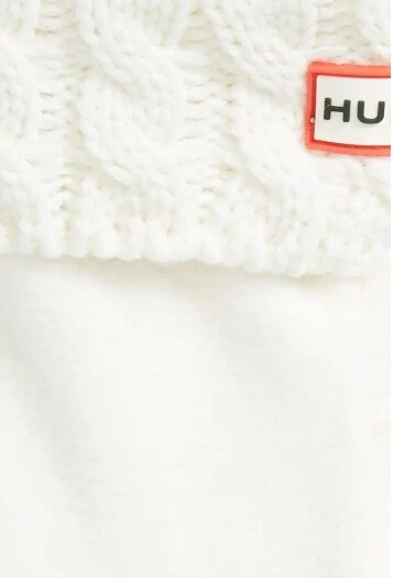 Calcetín Hunter 263083 Niñas Blanco 6 Puntadas Cable Bota Talla Mediana Foto 2 de 2