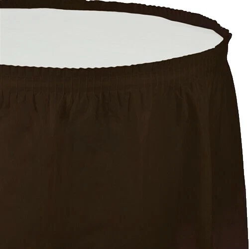 Brown Party Table Skirts