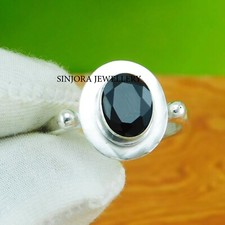 Black Onyx Gemstone 925 sterling silver handmade Gift Ring US size 5 to 13