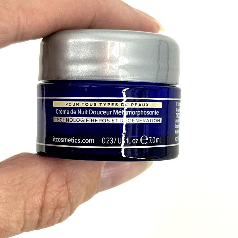 IT Cosmetics Confidence In Your Beauty Sleep LOT Pillow Cream 0.237oz/7ml Travel - Image 3 of 4