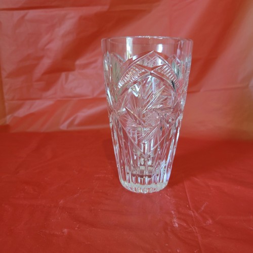 Star of David Pinwheel Cut Crystal Drinking Glass Pre-owned Vintage 1980s