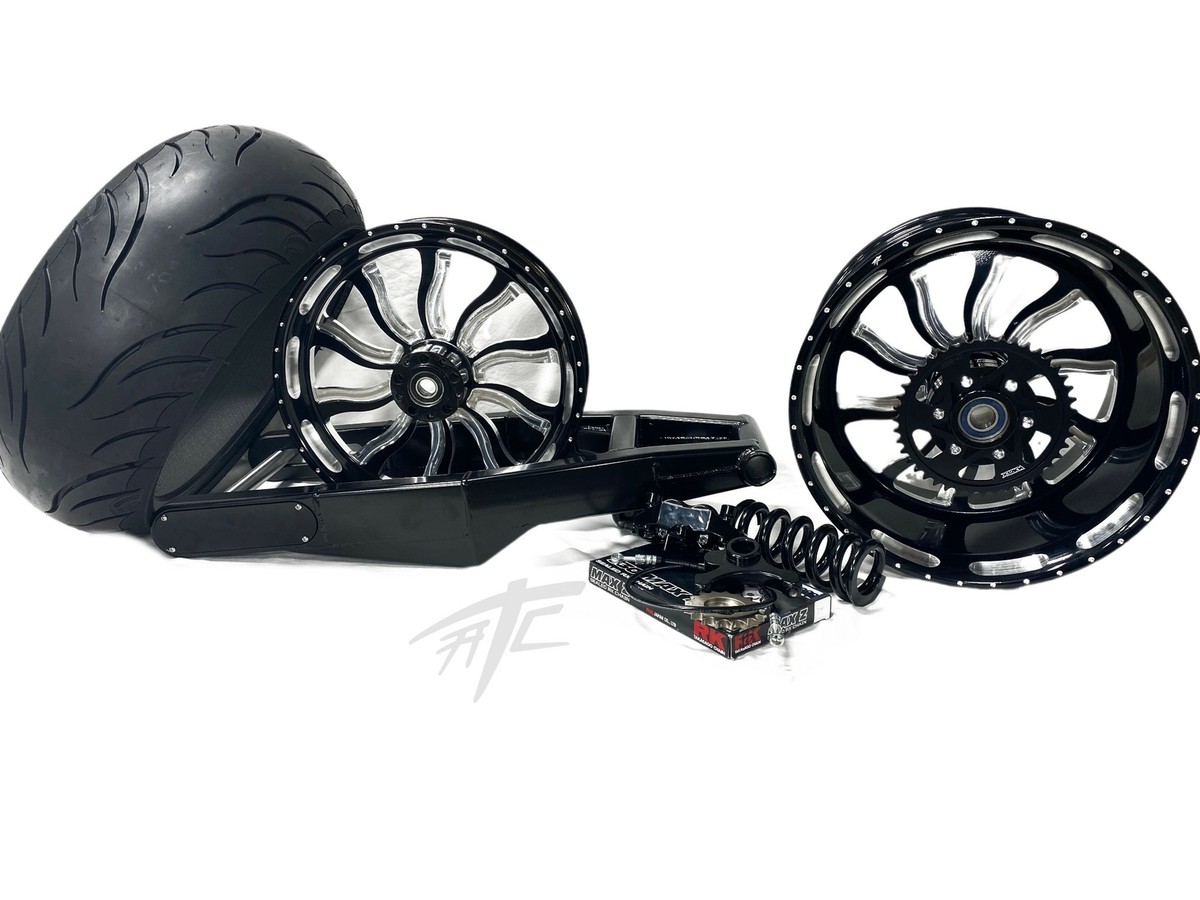 ルヴィ 2点セット 240 FAT TIRE KIT BLACK CONTRAST INFERNO WHEEL 08-12 SUZUKI