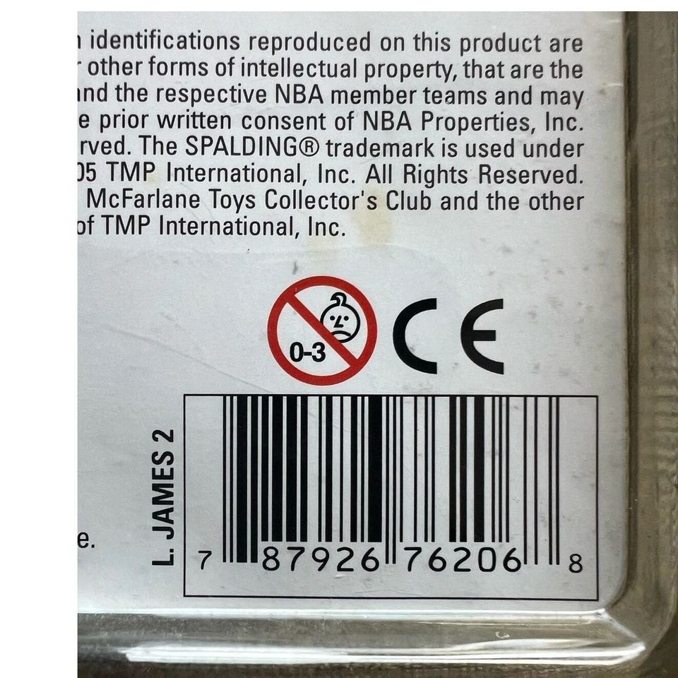 Figura McFarlane 2005 segunda edición Lebron James Cleveland Cavaliers nueva en caja Foto 4 de 4