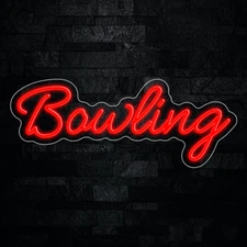 Bowling LED Neon Sign 23"L x 9"H #32957