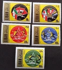 LEBANON - LIBAN MNH SC# C607-C611 - 10th. WORLD FENCING CHAMPIONSHIP IN LEBANON