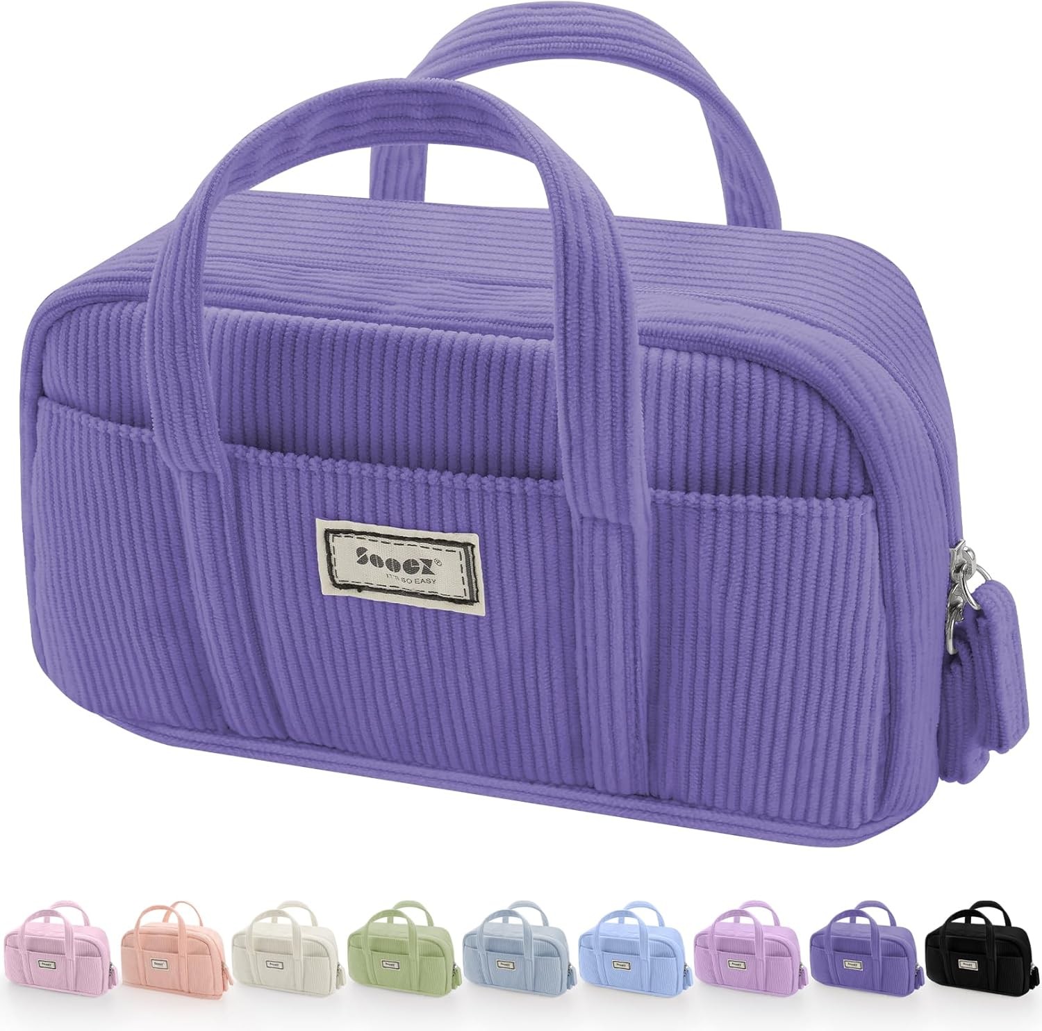 Case Pouch, Extra Big Pencil Bag With 5 Compartments, Pen Bag