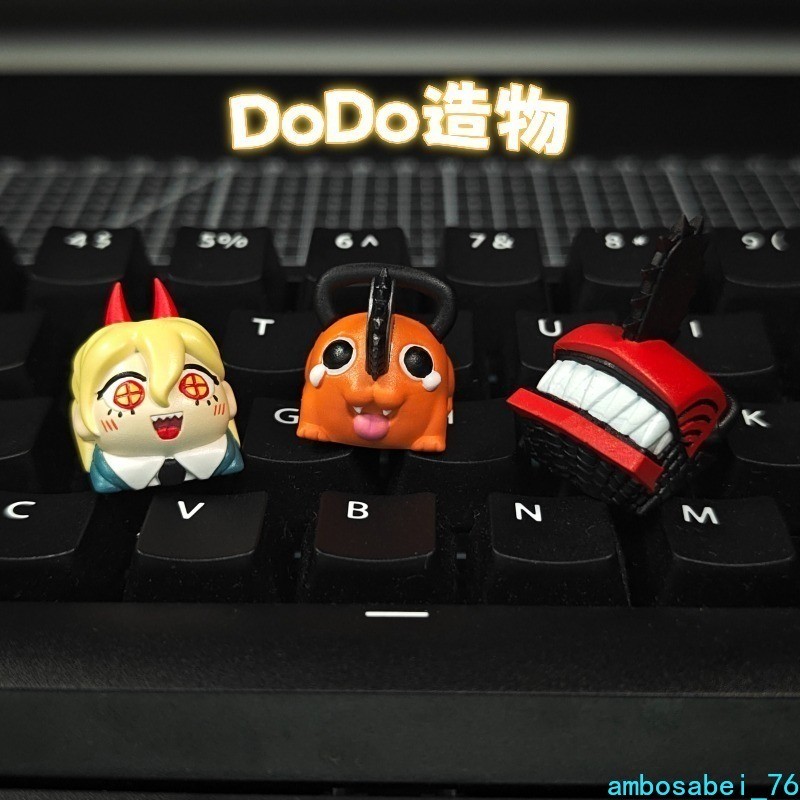 Chainsaw Man Pochita Power Denji Custom Keycaps Cherry MX Mechanical Keyboard