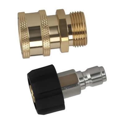 #ad 2PCS M22 14mm Thread to 3 8quot; Quick Connect Brass Pressure Washer Coupler 5000PSI $310.98