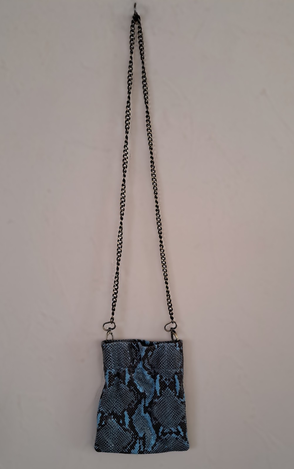 TL 180 Python Effect Patent Leather Shoulder Bag … - image 5