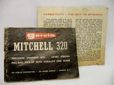Vintage Spin Casting Fishing Reel Garcia Mitchell 320 Instruction Booklet