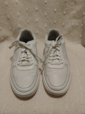 Cole Haan Grand+ Court White Leather Sneakers Men s Minimal - Size 8
