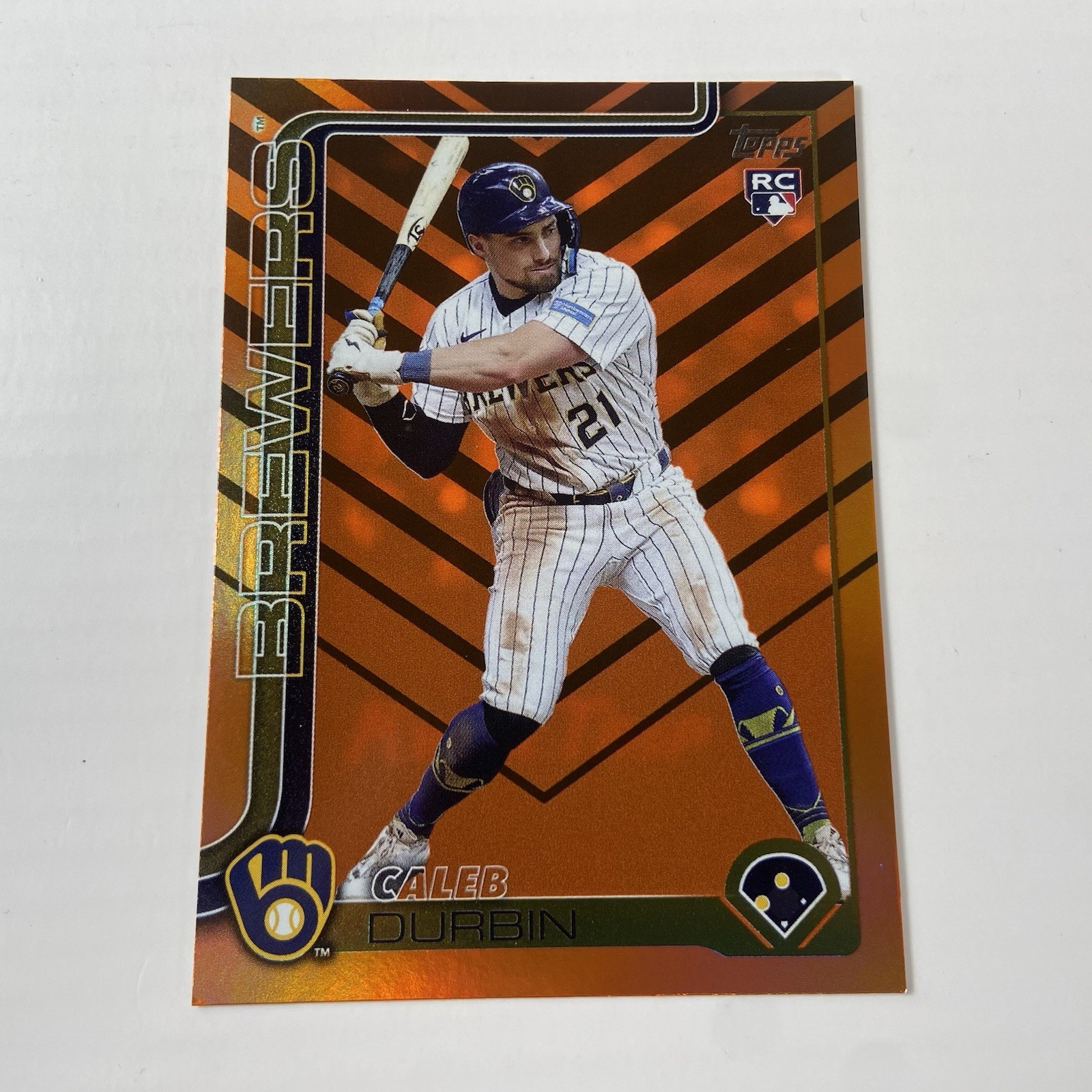 2025 Topps Update - #US170 Caleb Durbin Holiday Variation SP (RC) Brewers