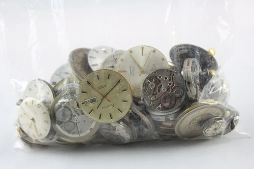 Assorted Watch Movements For Parts & Restoration Zenith Tissot Job Lot