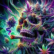 SHICERNHJ 5D Diamond Art Kits for Adults,DIY Skull 12X12 inches, SH007
