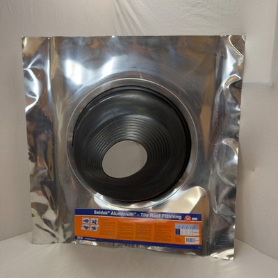 Seldek Aluminium - Ziegel- oder Schieferdachverblender - schwarz EPDM