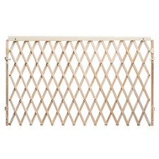 Expansion Walk-Thru Room Divider Baby Gate Natural Wood