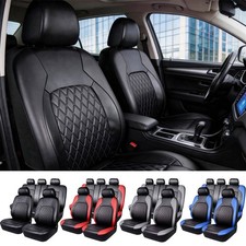 Faux Leather 5 Seats Cover Auto Seat Covers For Nissan Full Set Front Rear Set