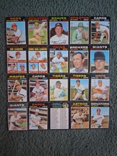 1971 TOPPS BASEBALL PARTIAL COMPLETE SET LOT(67/752)w/STARS, HOF, RC's! EX/EX-MT