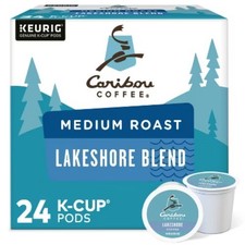 Caribou Coffee Lakeshore Blend Keurig K-Cup Coffee Pods - Medium Roast - 24ct