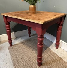 Vintage Painted Pine Farmhouse Table