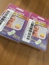 Wax Strips Hair Removal for Women, Large Waxing Strips - Lot Of 2 Box 72 Each