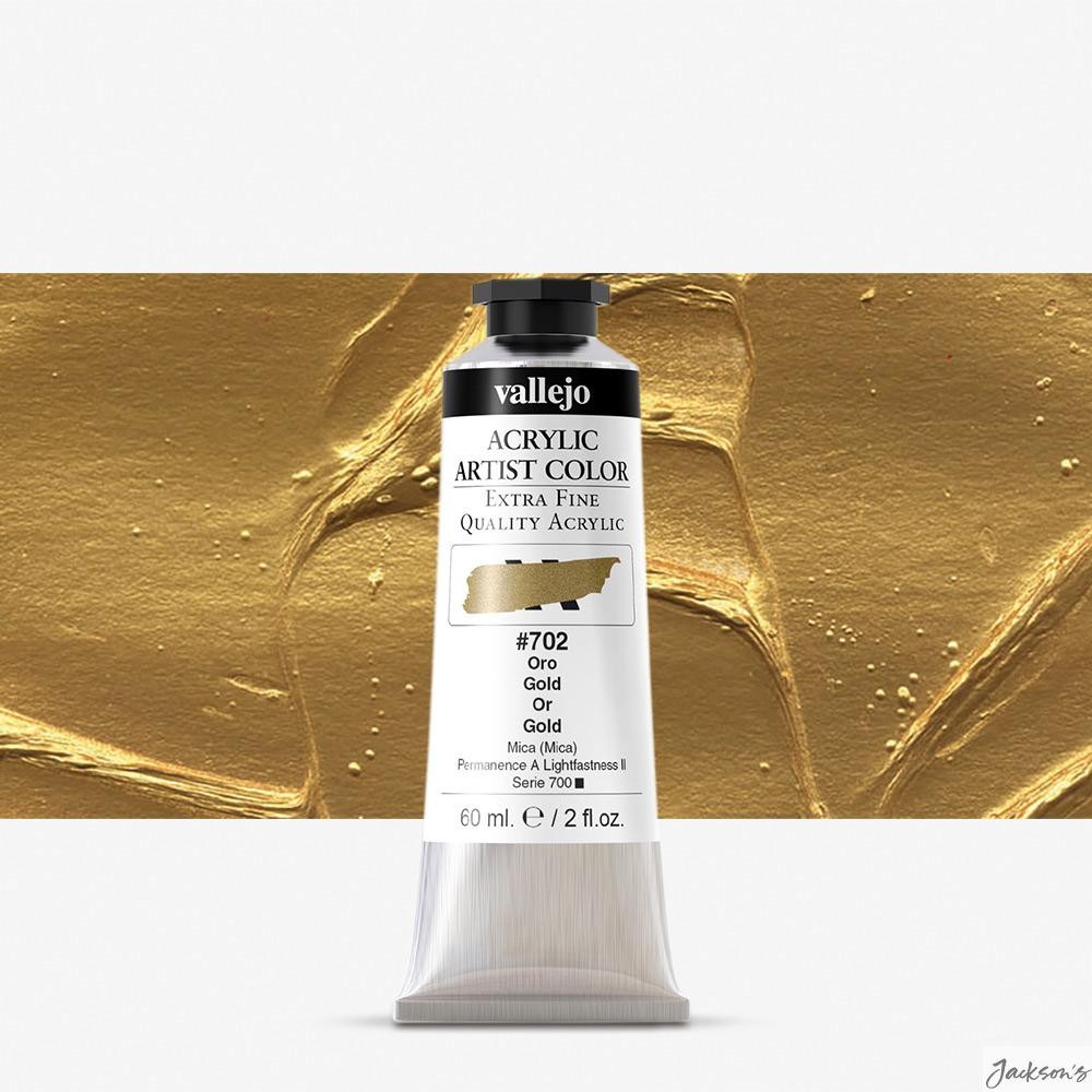 Vallejo Artist Acrylic Paint Mica 60ml Iridescent Gold For Fine Art