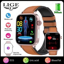 Original LIGE New Smart Watch Women 100 Sports Modes Blood Monitor Women ML08F
