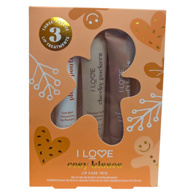 Cosy Kisses Lip Care Trio by I Love Cosmetics for Women - NIB
