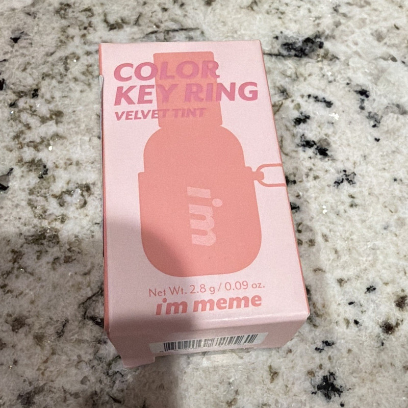 I'M MEME Color Key Ring Velvet Lip Tint 01 Rosy Beige 0.09 oz