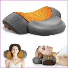 Electric Neck Massager Cervical Pillow Hot Compress Neck Stretch Heating