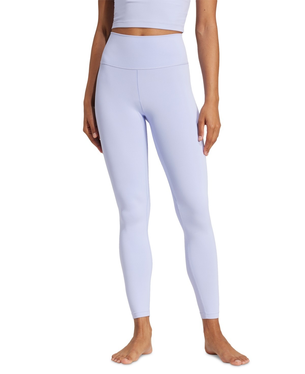 Adidas All Me 7/8 Leggings Women's XS Violet Elastic Solid Elastic Waist Pull On