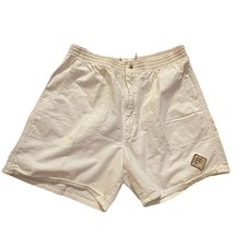 Vintage Ocean Pacific Shorts White 80s Surf Skate Stretch Waist OP Men  s Sz L