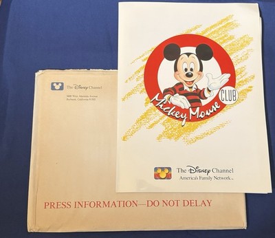 Disney Mickey Mouse Club Ephemera 1989 Vintage Print Ad Press Kit