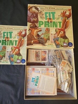 2023 Flatout Games Alderac FIT TO PRINT Game 100% Complete
