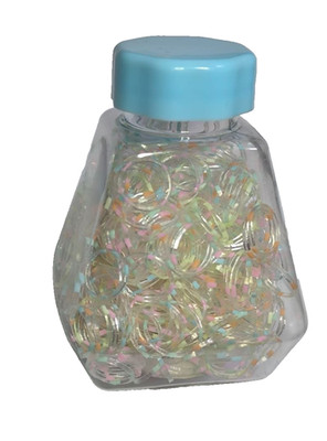 Transparent Clear Ponytail Elastic Rubber Band Hair Ties Ropes Rings Mini Small