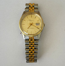 Talisman Antimagnetic Mens Manual Mechanical Two-Tone Bracelet Date Watch
