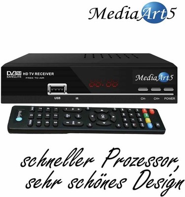 MEDIAART-5 Full HD Sat Receiver Astra & Türksat WLAN vorprogrammiert