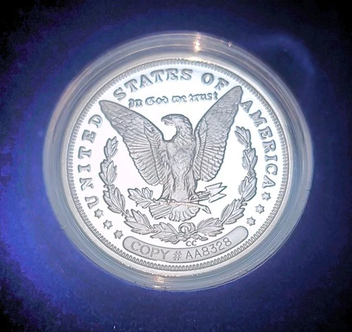 1889 CC Morgan Silver Dollar Proof Coin; National Collectors Mint; Uncirculated