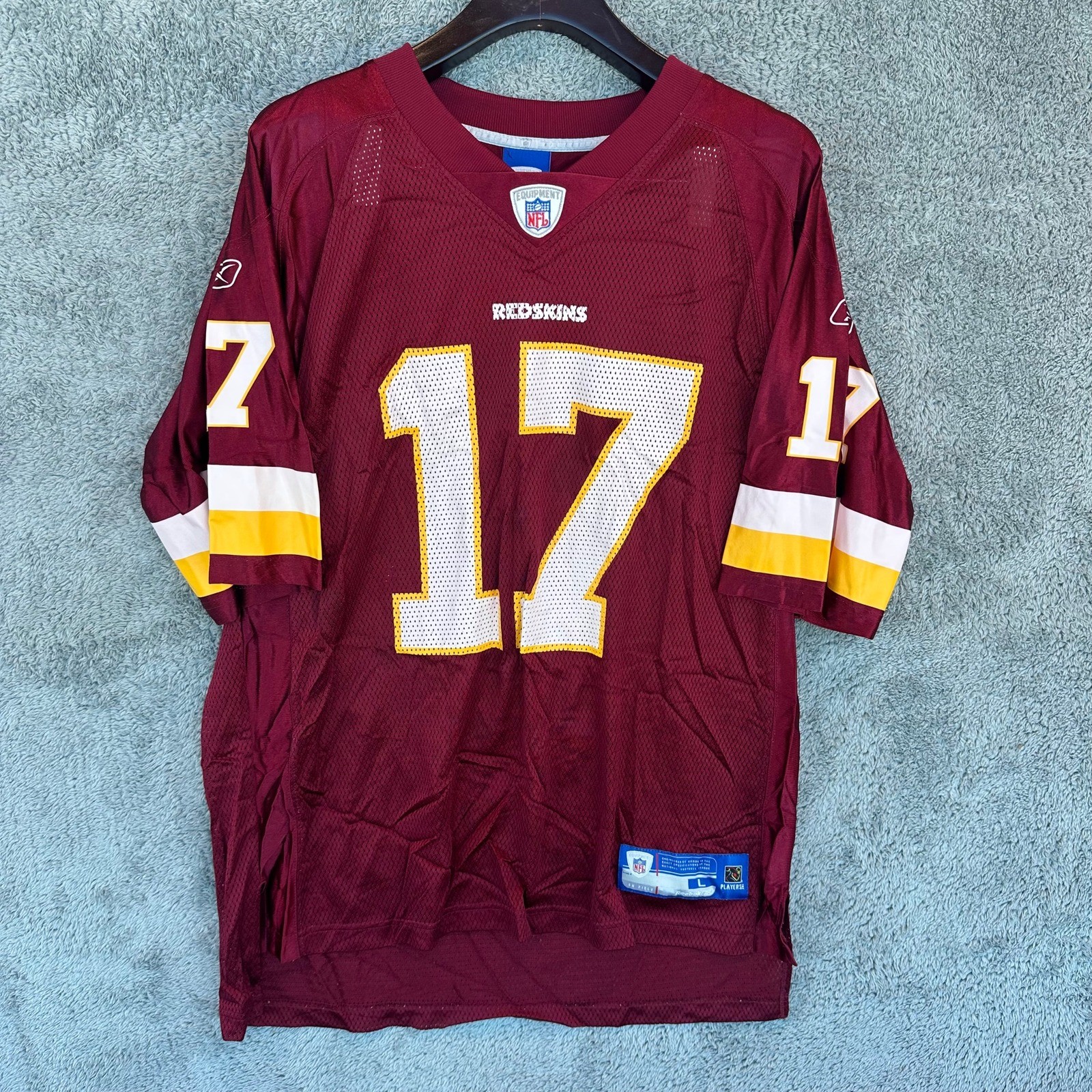 Reebok Washington Redskins Jason Campbell NFL Football Jersey 17 Burgundy Men L