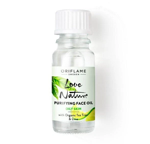 Pack de 3 aceites faciales purificadores Oriflame Love Nature con árbol de té orgánico y lima 10 ml Foto 2 de 4