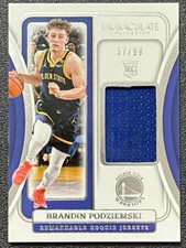 Brandin Podziemski 2023-24 Panini Immaculate Collection 57/99 Jersey RC #RRJ-POD