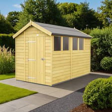 Total Sheds Apex Shed With Windows Pressure Treated Tanalised Shed Fast & Free