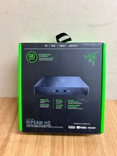 Razer - Ripsaw HD Game Streaming Capture Card 4k Black (RZ20-02850100-R3U1)