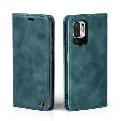 Handy Hülle für Xiaomi Redmi Note 10 Klapp Magnet Smartphone Cover Case Petrol